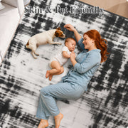 Black Minimalist Modern Door Mat Washable Non-Slip Low Pile Indoor Rug