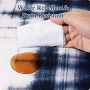 Modern Navy Blue Pattern Washable Rug Soft Stain Resistant Non-Slip Carpet