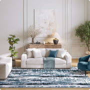 Washable Area Rug Modern Soft Stain-Resistant Non-Slip Carpet for Home