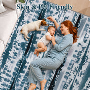 Washable Area Rug Modern Soft Stain-Resistant Non-Slip Carpet for Home