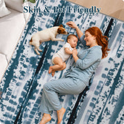 Washable Area Rug Modern Soft Stain-Resistant Non-Slip Carpet for Home