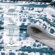 Washable Area Rug Modern Soft Stain-Resistant Non-Slip Carpet for Home