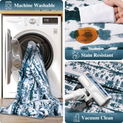 Washable Area Rug Modern Soft Stain-Resistant Non-Slip Carpet for Home