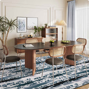 Washable Area Rug Modern Soft Stain-Resistant Non-Slip Carpet for Home