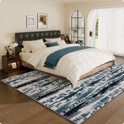 Washable Area Rug Modern Soft Stain-Resistant Non-Slip Carpet for Home