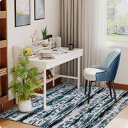 Washable Area Rug Modern Soft Stain-Resistant Non-Slip Carpet for Home