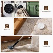 Yellow Washable Vintage Area Rug Soft Non-Slip Kids and Pets Friendly Carpet