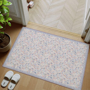 Floral Non-Slip Vintage Washable Soft & Stain Resistant Area Rug Indoor Purple