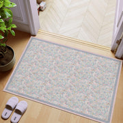 Floral Non-Slip Vintage Washable Colorful Soft & Stain Resistant Area Rug Pink