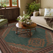 Vintage Washable Soft & Stain Resistant Area Rug Carpets Light Brown Tan