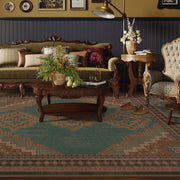 Vintage Washable Soft & Stain Resistant Area Rug Carpets Light Brown Tan