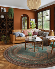 Vintage Washable Soft & Stain Resistant Area Rug Carpets Light Brown Tan