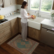 Vintage Washable Soft & Stain Resistant Area Rug Carpets Light Brown Tan