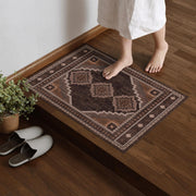 Vintage Washable Carpets Soft & Stain Resistant area Rug Brown White Gray