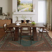 Vintage Washable Soft & Stain Resistant Area Rug Carpets Light Brown Tan