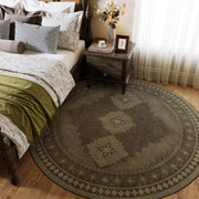 Vintage Washable Soft & Stain Resistant Area Rug Carpets Brown Yellow