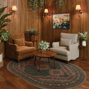 Vintage Washable Soft & Stain Resistant Area Rug Carpets Dark Brown