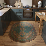 Vintage Washable Soft & Stain Resistant Area Rug Carpets Light Brown Tan