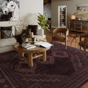 Vintage Washable Soft & Stain Resistant Area Rug Carpets Red Burgundy