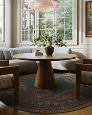 Vintage Washable Soft & Stain Resistant Area Rug Carpets Dark Brown