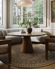 Vintage Washable Soft & Stain Resistant Area Rug Carpets Brown Yellow