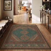 Vintage Washable Soft & Stain Resistant Area Rug Carpets Light Brown Tan