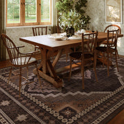 Vintage Washable Carpets Soft & Stain Resistant area Rug Brown White Gray