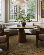 Vintage Area Rug Abstract Washable Non-Slip Soft & Stain Resistant Area Rug Brown Gray