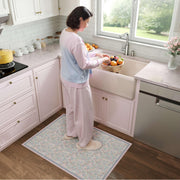 Floral Non-Slip Vintage Washable Colorful Soft & Stain Resistant Area Rug Pink