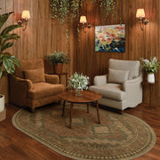 Vintage Area Rug Abstract Washable Non-Slip Soft & Stain Resistant Area Rug Brown Gray