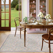 Floral Non-Slip Vintage Washable Colorful Soft & Stain Resistant Area Rug Pink