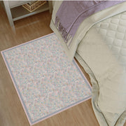 Floral Non-Slip Vintage Washable Colorful Soft & Stain Resistant Area Rug Pink